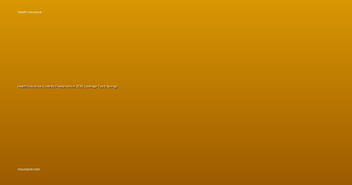 Health Insurance Guide for Freelancers in 2026: Coverage Tips & Savings